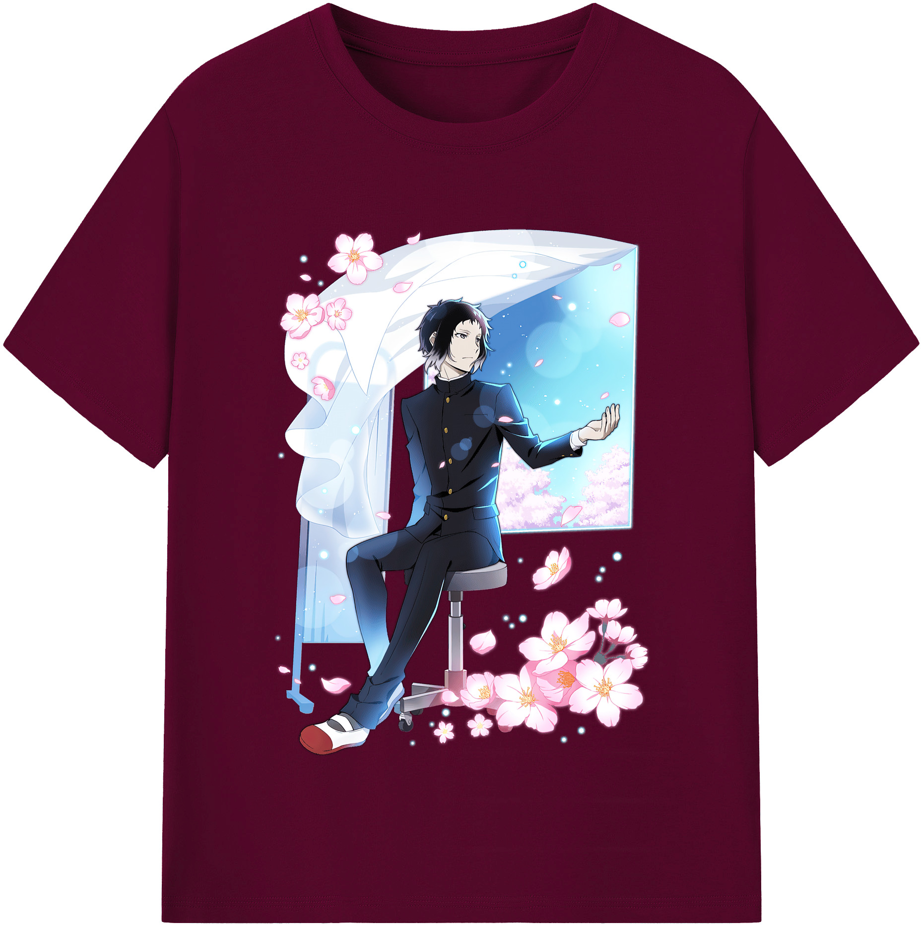 （画像用） 文豪ストレイドッグス Bungo Stray Dogs レディースカジュアルプリントTシャツ（綿100％）